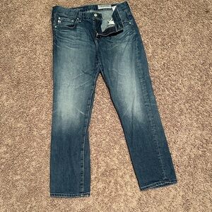 AG Adriano Goldschmied Medium Wash Denim Jeans ex-boyfriend slouchy slim 28